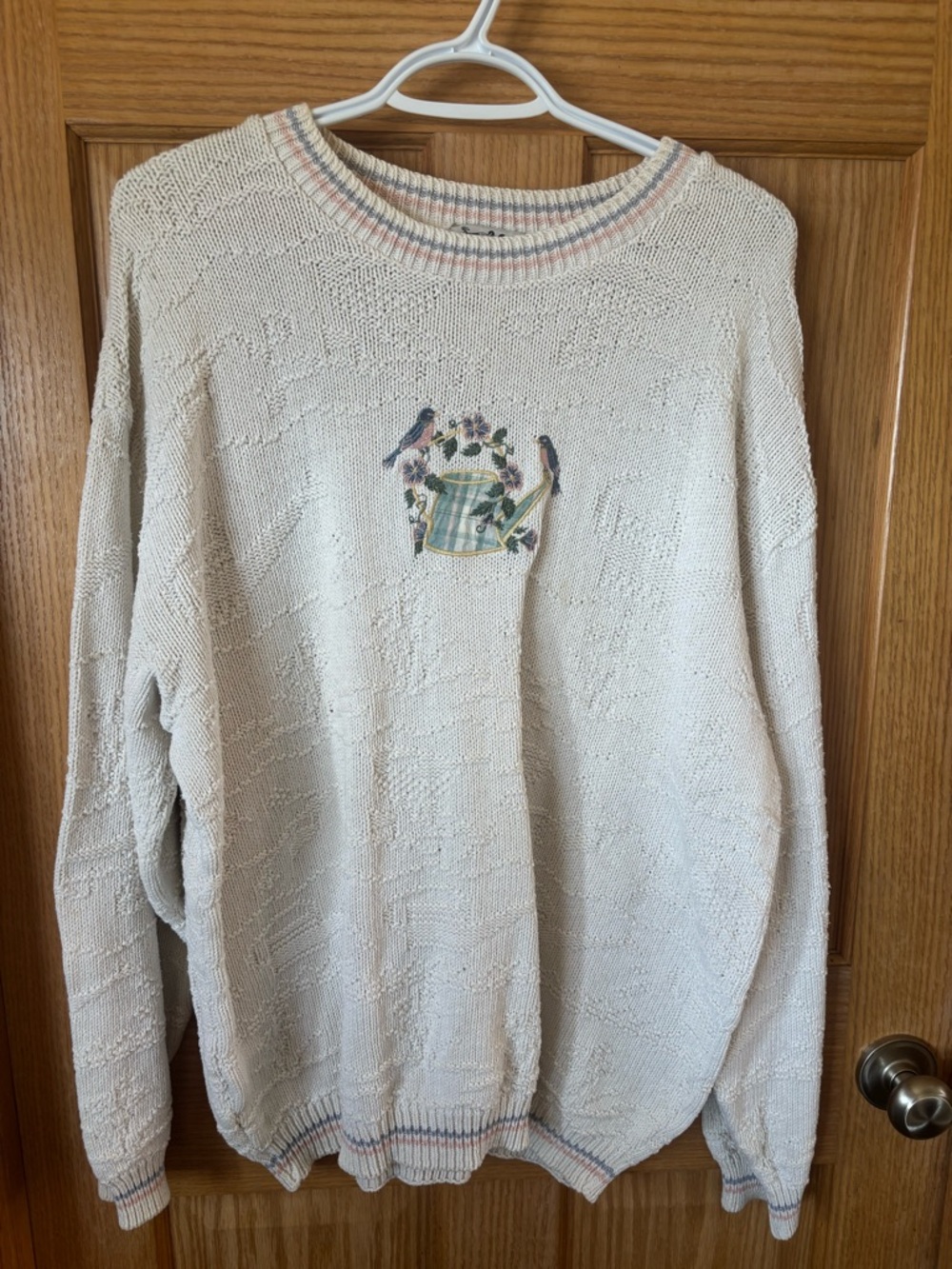 #47 Vintage Northern Reflections Bird Cotton Blend Sweater 26-28” PTP